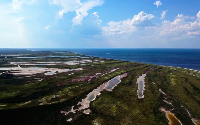 Dzharylhach Island land-and-ferry Transportation / for DIY-Camping Lovers-1