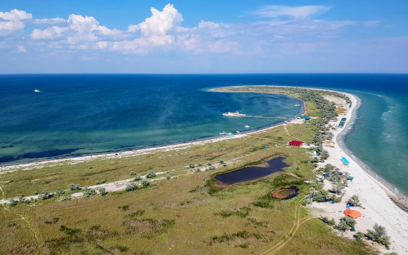 Dzharylhach Island land-and-ferry Transportation / for DIY-Camping Lovers-3