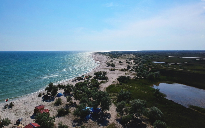 Dzharylhach Island land-and-ferry Transportation / for DIY-Camping Lovers-4